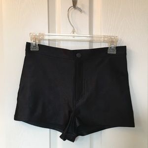 Black American Apparel Disco Shorts
